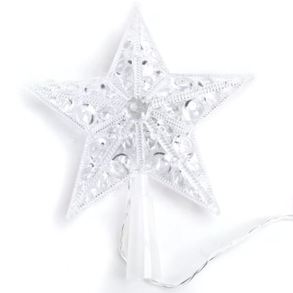 BRILAGI - decoração de Natal LED/3xAA estrela 17 cm branca quente