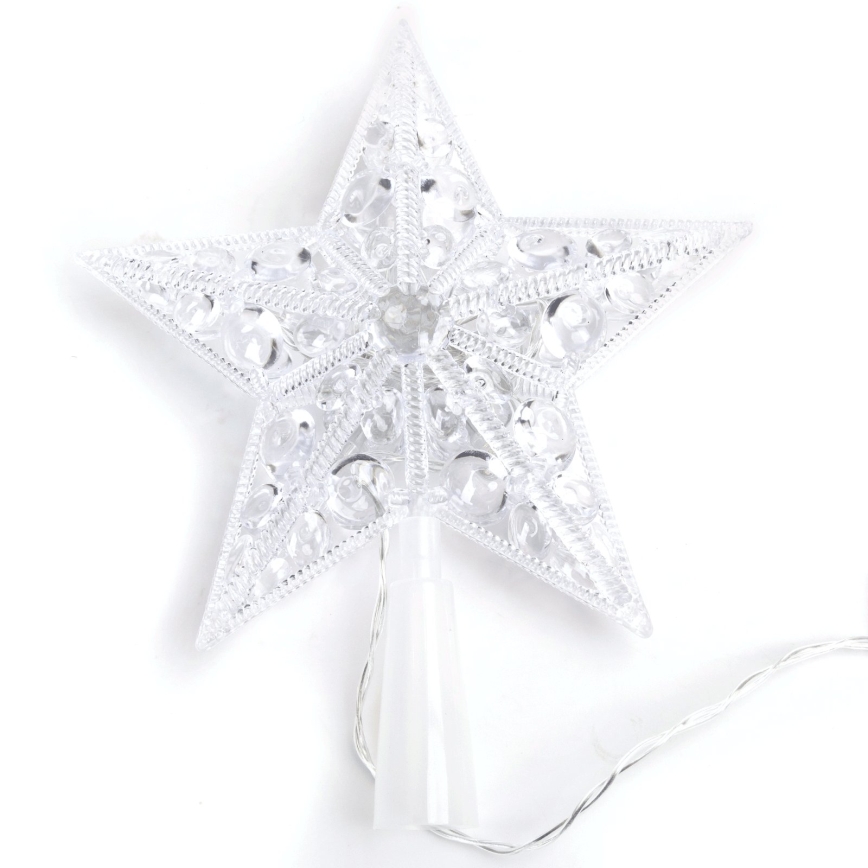 BRILAGI - decoração de Natal LED/3xAA estrela 17 cm branca quente