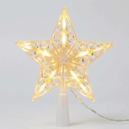 BRILAGI - decoração de Natal LED/3xAA estrela 17 cm branca quente