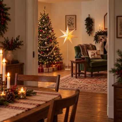 BRILAGI - Decoração de Natal LED/3xAA 60 cm estrela