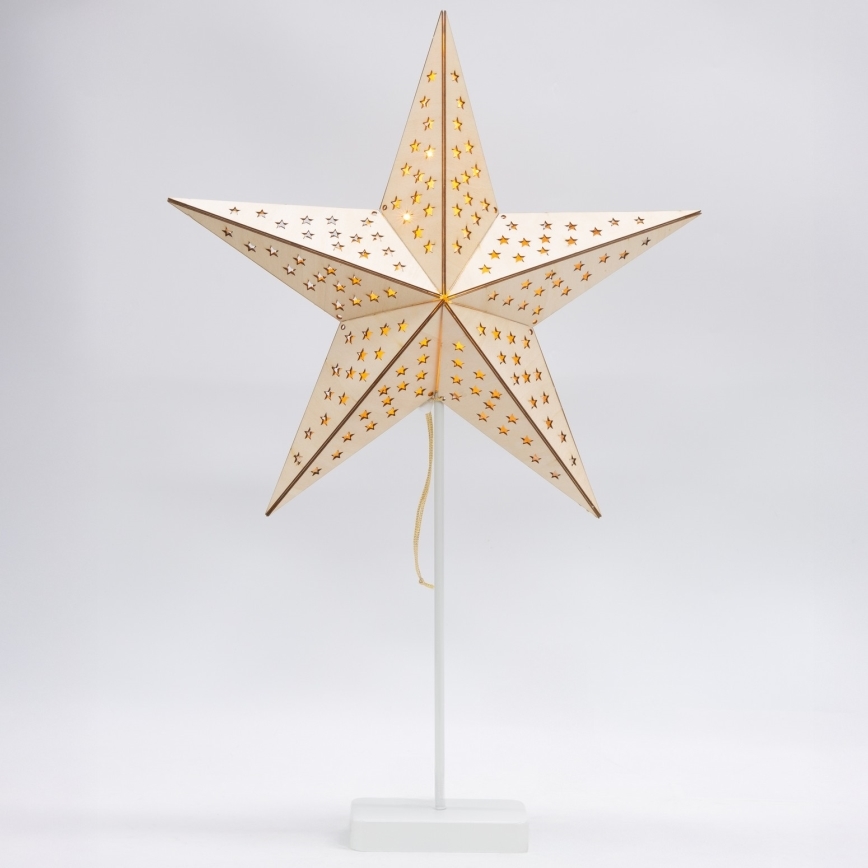 Brilagi - Decoração de Natal LED/3xAA 62x40 cm estrela