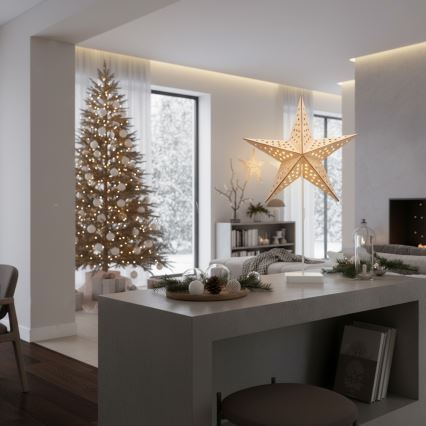 Brilagi - Decoração de Natal LED/3xAA 62x40 cm estrela