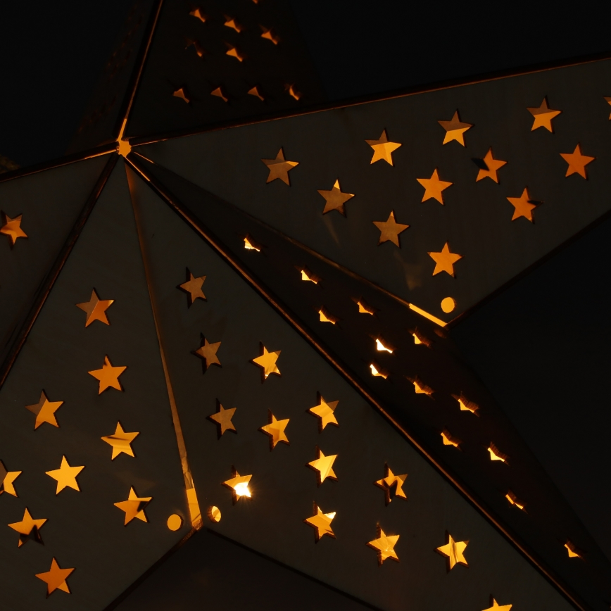 Brilagi - Decoração de Natal LED/3xAA 62x40 cm estrela