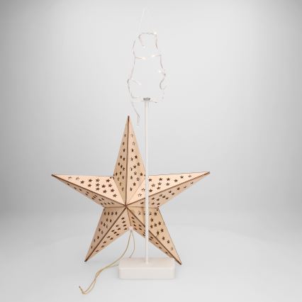 Brilagi - Decoração de Natal LED/3xAA 62x40 cm estrela