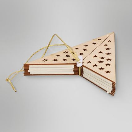 Brilagi - Decoração de Natal LED/3xAA 62x40 cm estrela