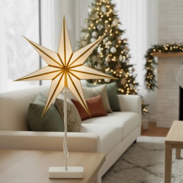Brilagi - Decoração de Natal LED/3xAA 66x40 cm estrela