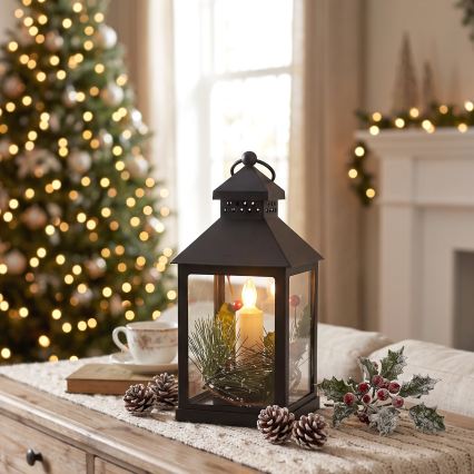 BRILAGI - Decoração de Natal LED/3xAAA lanterna preta