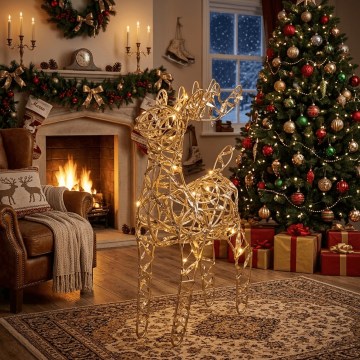 BRILAGI - Decoração de Natal LED 40xLED/3xAA IP20 branco quente