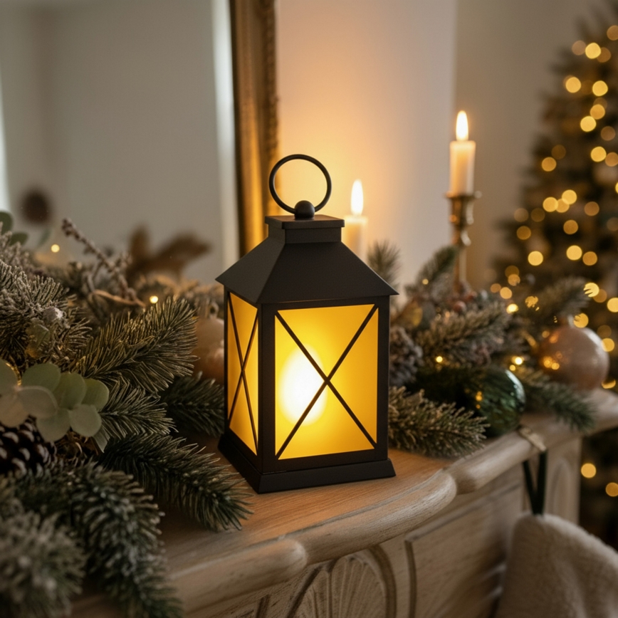 Brilagi - Decoração de Natal LED, lanterna LED/2xAA