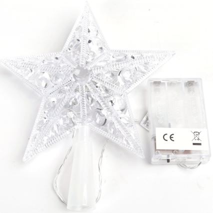 BRILAGI - LED Decoração de Natal LED/3xAA 21 cm estrela branca fria