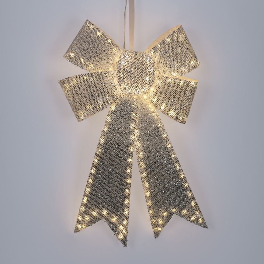 BRILAGI - Decoração de Natal LED para exterior LED/3,3W/230V IP44 laço prateado