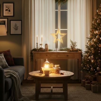 Brilagi - Decoração de Natal LED para exterior LED/3,6W/230V IP44 44x30 cm estrela