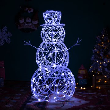 Brilagi - Decoração de Natal LED para exterior LED/3,6W/31/230V 6500K 60 cm IP44 boneco de neve