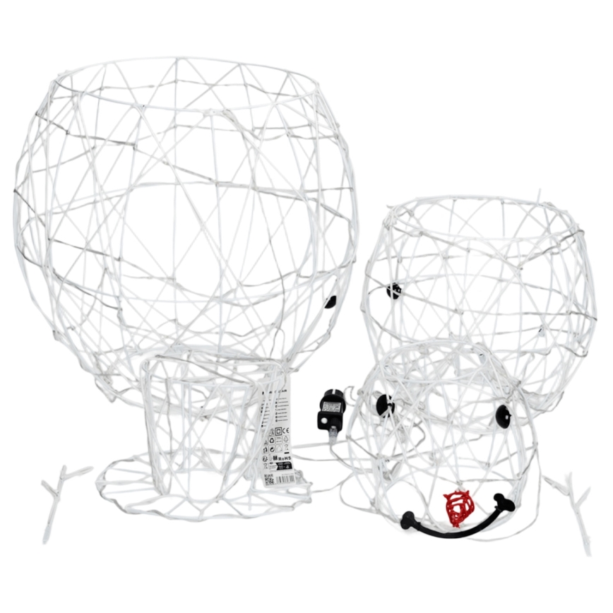 Brilagi - Decoração de Natal LED para exterior LED/3,6W/31/230V 6500K 60 cm IP44 boneco de neve