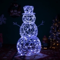 Brilagi - Decoração LED de Natal para exterior 3,6W/31/230V 6500K 120 cm IP44 boneco de neve