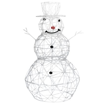 Brilagi - Decoração LED de Natal para exterior 3,6W/31/230V 6500K 120 cm IP44 boneco de neve