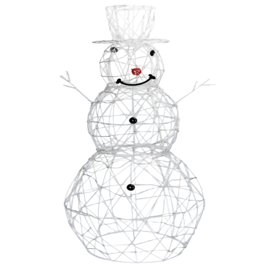 Brilagi - Decoração LED de Natal para exterior 3,6W/31/230V 6500K 120 cm IP44 boneco de neve