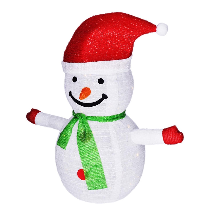 Brilagi - Decoração LED de Natal para exterior 40xLED/3xAA IP44 boneco de neve