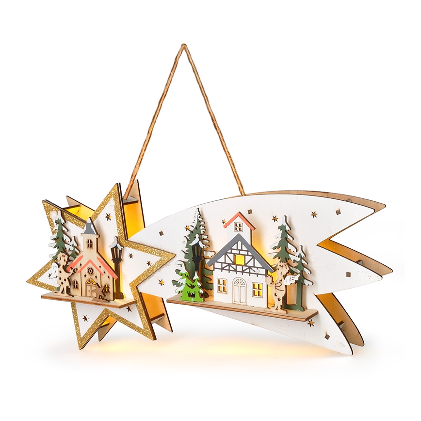 Brilagi - Decoração de Natal LED Cometa LED/2xAA