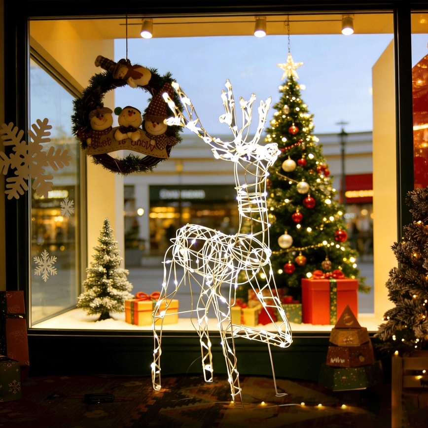 BRILAGI - LED Decoração de Natal para exterior LED/3,6W/8 funções 150 cm IP44 reno branco quente