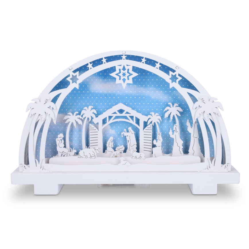 Brilagi - Decoração de Natal LED Presépio LED/2xAA