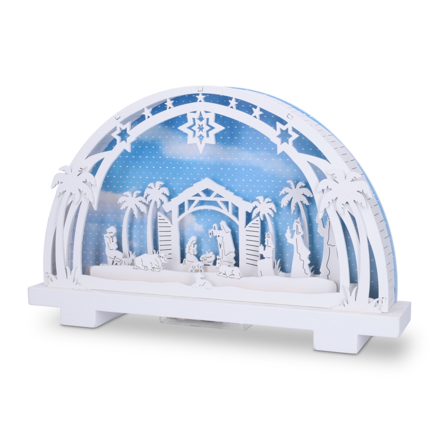 Brilagi - Decoração de Natal LED Presépio LED/2xAA