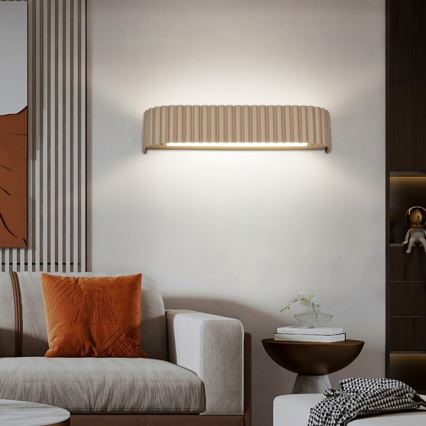 BRILAGI - Aplique de parede LED dimerizável FALCON MODERN LED/14W/230V 3000-6000K 40 cm bege + comando remoto