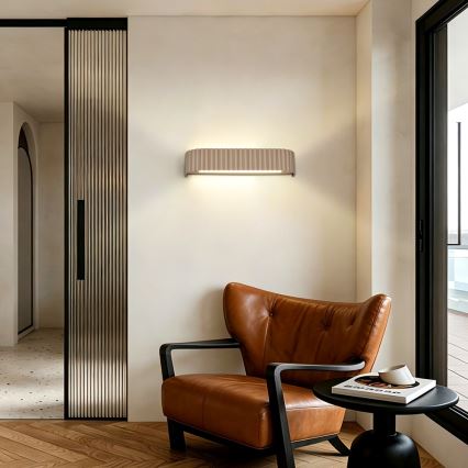 BRILAGI - Aplique de parede LED dimerizável FALCON MODERN LED/14W/230V 3000-6000K 40 cm bege + comando remoto
