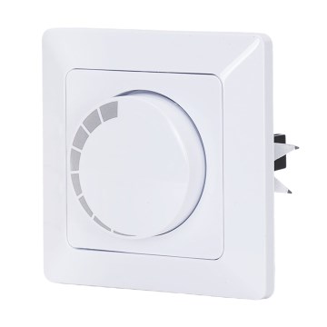 BRILAGI - Dimmer rotativo com moldura 110W/230V branco