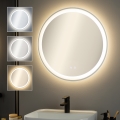 BRILAGI - Espelho aquecido LED para casa de banho AVA ECO LED/11,5W/230V Ø 60 cm IP44 CRI 90 dimerizável + CCT