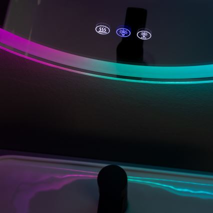 Brilagi - Espelho aquecido para casa de banho LED RGBW AVA PRO LED/18W/230V Ø 60 cm IP44 IRC 90 dimerizável + CCT