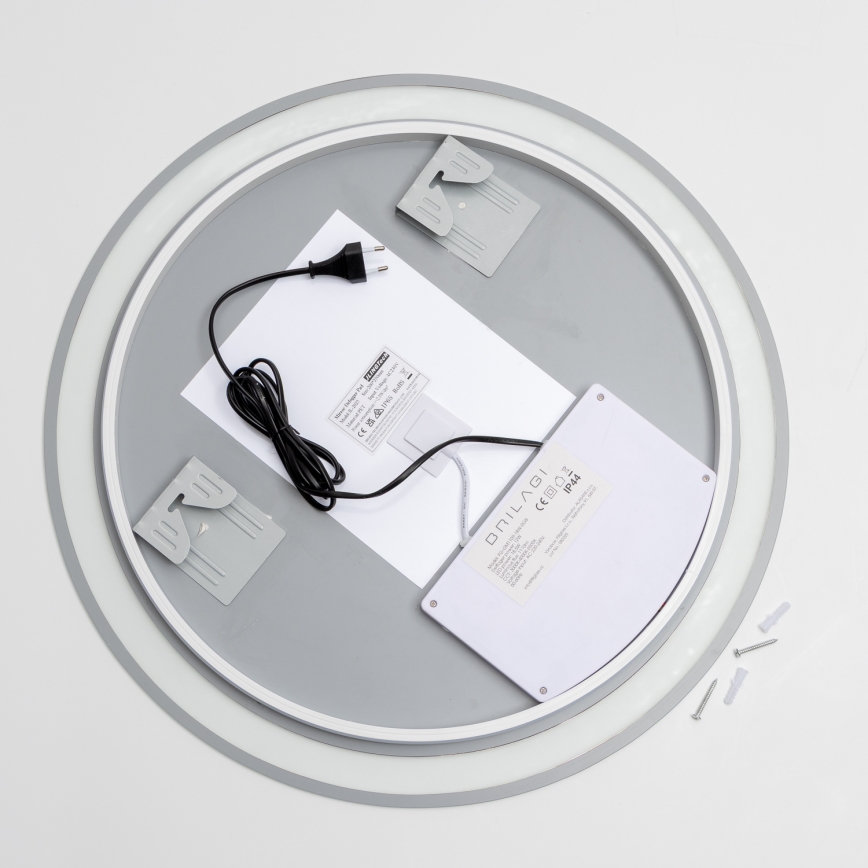 Brilagi - Espelho aquecido para casa de banho LED RGBW AVA PRO LED/18W/230V Ø 60 cm IP44 IRC 90 dimerizável + CCT