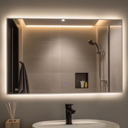 Brilagi - Espelho de casa de banho LED DESIO LED/30W/230V 60x90 cm prateado IP44 CRI 90 dimerizável + CCT