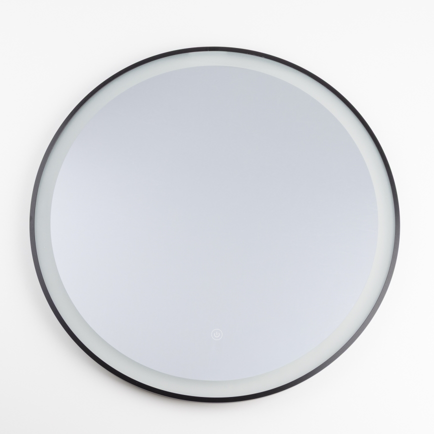 BRILAGI - Espelho de casa de banho LED ASTI LED/19W/230V Ø 60 cm preto IP44 CRI 90 regulável + CCT