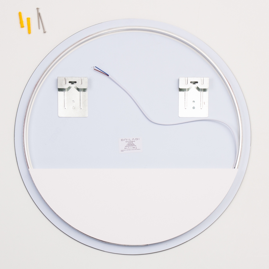 Brilagi - Espelho de casa de banho LUNA LED 19W/230V Ø 60 cm IP44 CRI 90 dimerizável + CCT (ajuste da temperatura de cor)