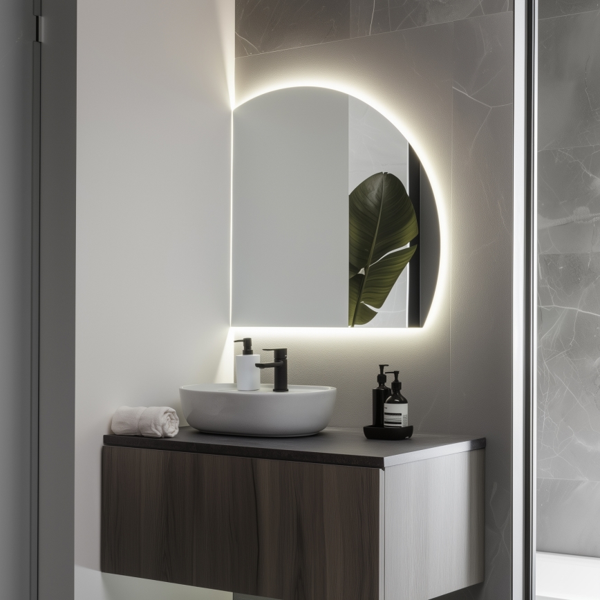 Brilagi - Espelho de casa de banho LED QUARTIERE LED/25W/230V 70x75 cm IP44 CRI 90 regulável + CCT