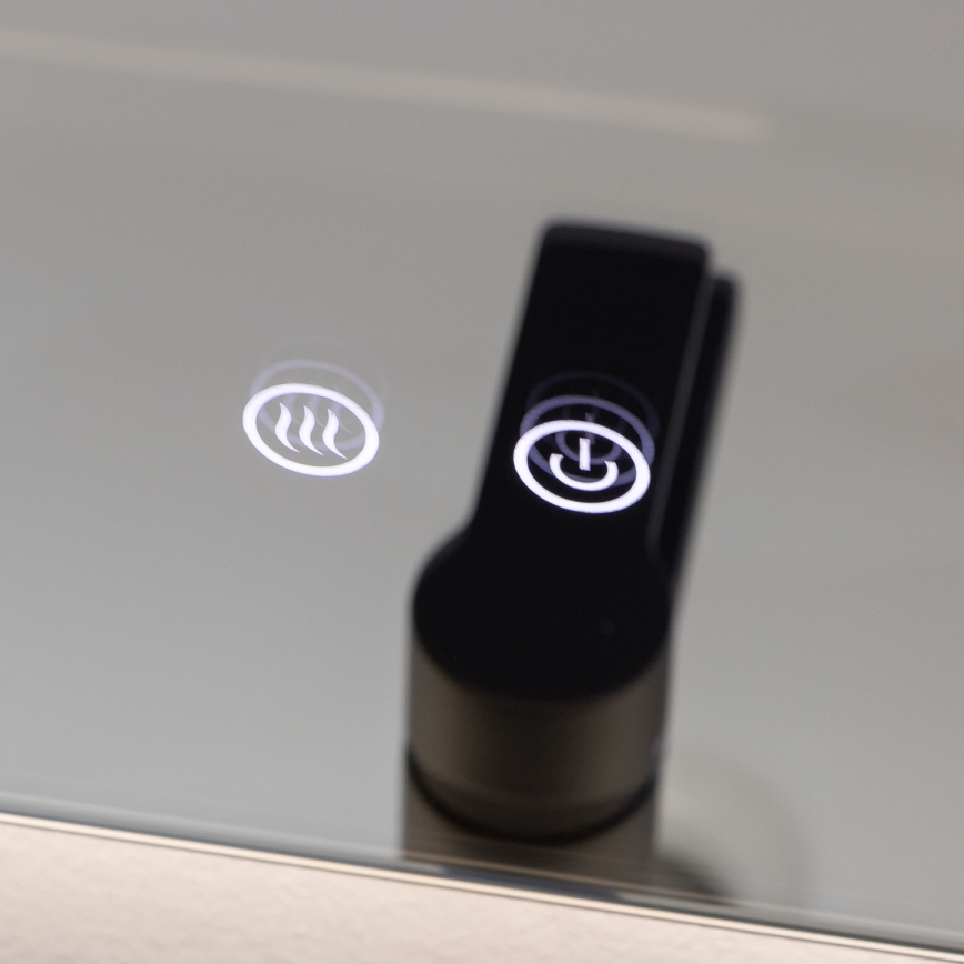 Brilagi - Espelho de casa de banho aquecido DIANA LED/17W/230V 60x60 cm IP44 CRI 90 regulável (dimmer) + CCT