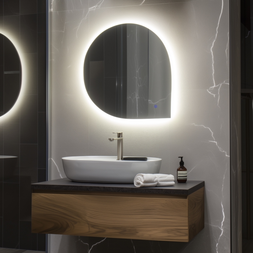 Brilagi - Espelho de casa de banho LED RICADI LED/19W/230V 60x60 cm IP44 IRC 90 regulável + CCT