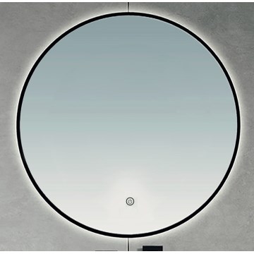 Brilagi - Espelho de casa de banho LED VENA BLACK LED/32W/230V Ø 100 cm IP44 CRI 90 dimerizável + CCT