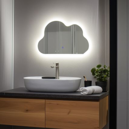 Brilagi - Espelho de casa de banho LED NUVOLA LED/19W/230V 37x60 cm IP44 IRC 90 dimerizável + CCT