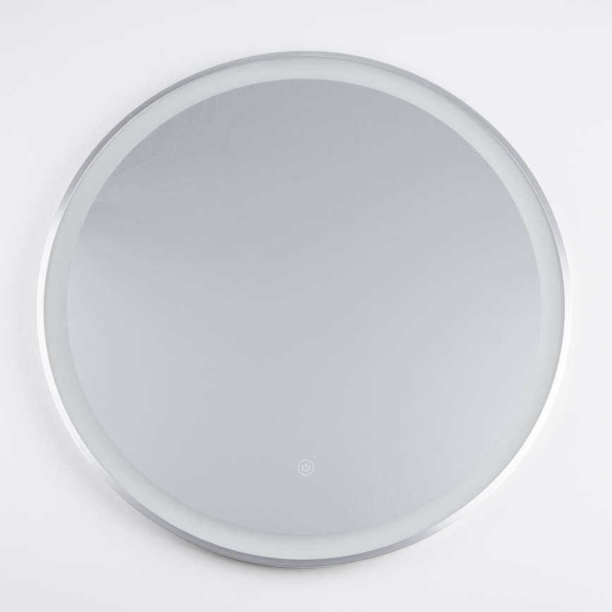 Brilagi - Espelho de casa de banho LED TORINO LED/19W/230V Ø 60 cm prateado IP44 IRC 90 dimerizável + CCT