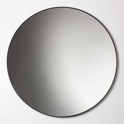 Brilagi - Espelho de casa de banho LED VENA BLACK LED/19W/230V Ø 60 cm IP44 CRI 90 dimerizável + CCT