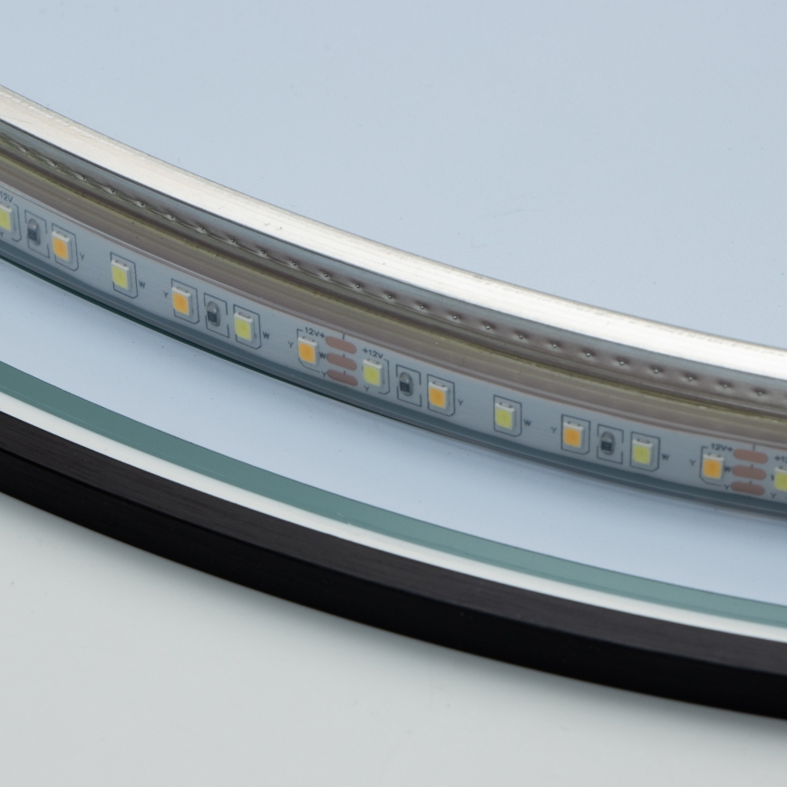 Brilagi - Espelho de casa de banho LED VENA BLACK LED/19W/230V Ø 60 cm IP44 CRI 90 dimerizável + CCT