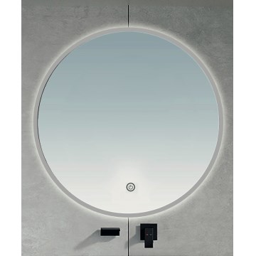 BRILAGI - Espelho de casa de banho VENA SILVER LED/19W/230V Ø 60 cm IP44 CRI 90 dimerizável + CCT