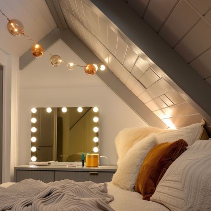 Brilagi - Espelho de maquilhagem LED regulável HOLLYWOOD LED/15W/230V 3000/4000/6500K