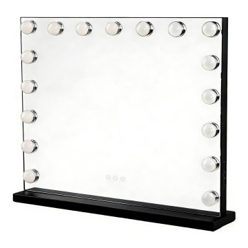Brilagi - Espelho de maquilhagem LED dimerizável HOLLYWOOD LED/15W/230V 3000/4000/6500K 60x50 cm preto