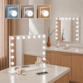 BRILAGI - Espelho de maquilhagem LED dimerizável HOLLYWOOD LED/15W/230V CCT + 2x USB 60x50 cm branco