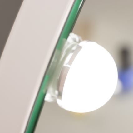 Brilagi - Espelho de maquilhagem LED regulável HOLLYWOOD LED/12W/230V 3000/4000/6500K