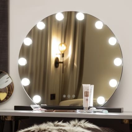 Brilagi - Espelho de maquilhagem LED regulável HOLLYWOOD LED/12W/230V 3000/4000/6500K