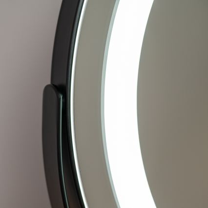 BRILAGI - Espelho de maquilhagem LED regulável CALIFORNIA LED/14W/230V 3000/4000/6500K 44x40 cm preto